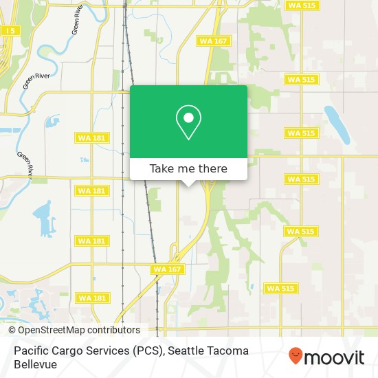 Mapa de Pacific Cargo Services (PCS)