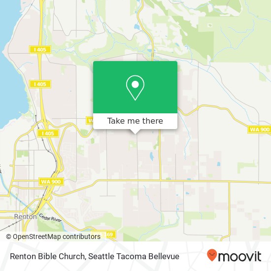 Renton Bible Church map