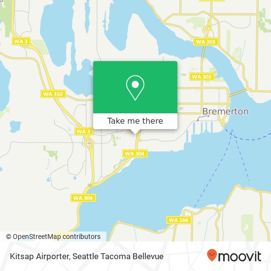 Kitsap Airporter map