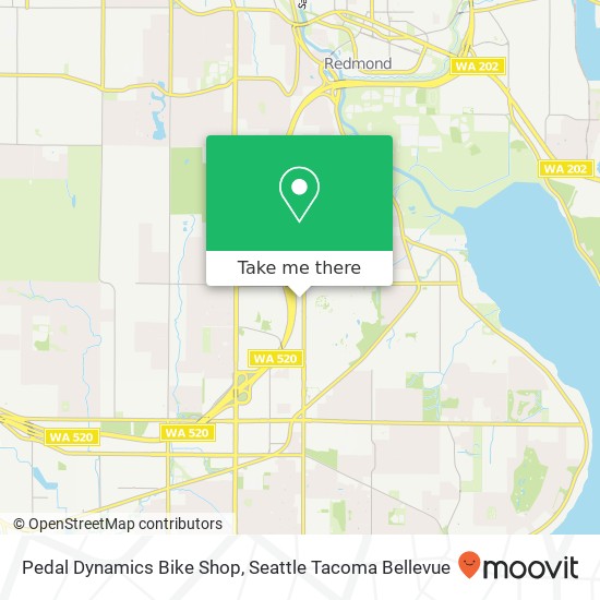 Mapa de Pedal Dynamics Bike Shop