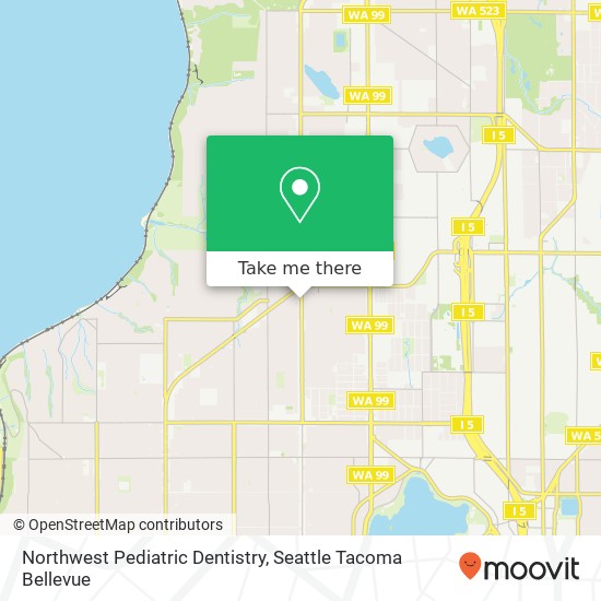 Northwest Pediatric Dentistry map