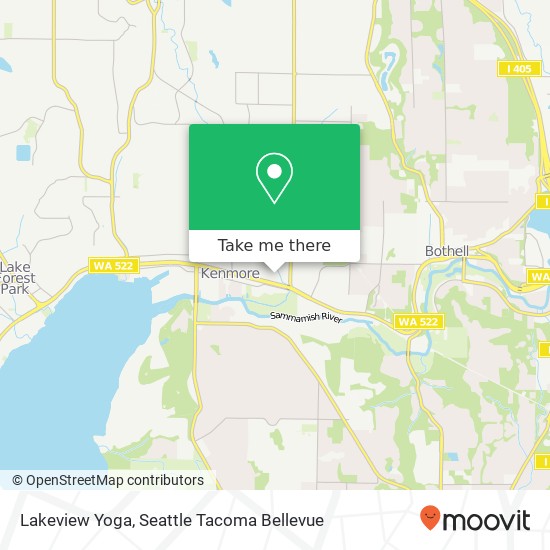 Lakeview Yoga map