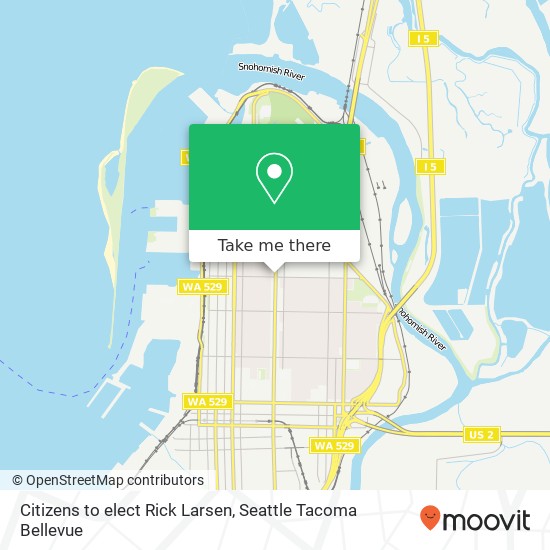 Citizens to elect Rick Larsen map