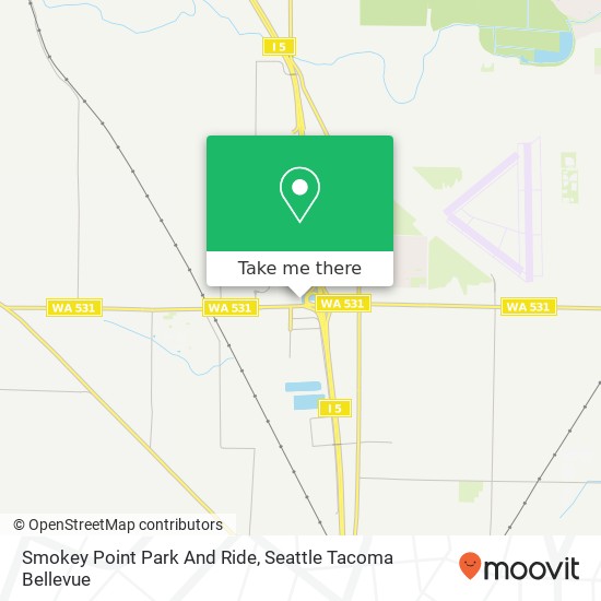 Smokey Point Park And Ride map