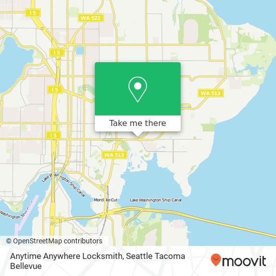 Mapa de Anytime Anywhere Locksmith