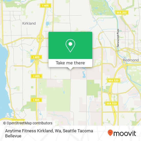 Mapa de Anytime Fitness Kirkland, Wa