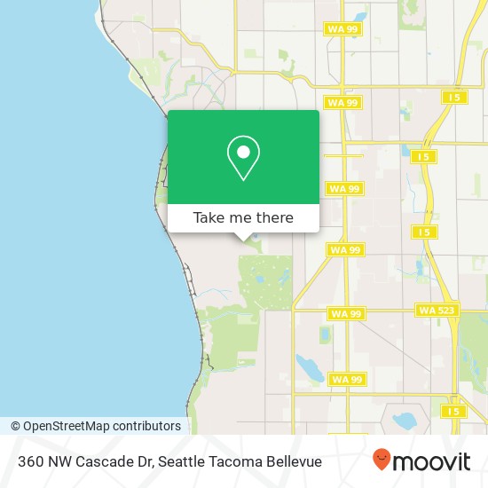 Mapa de 360 NW Cascade Dr