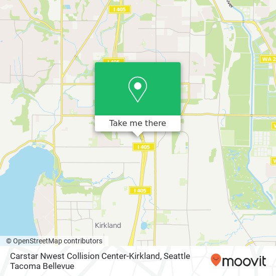 Carstar Nwest Collision Center-Kirkland map