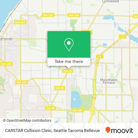 CARSTAR Collision Clinic map