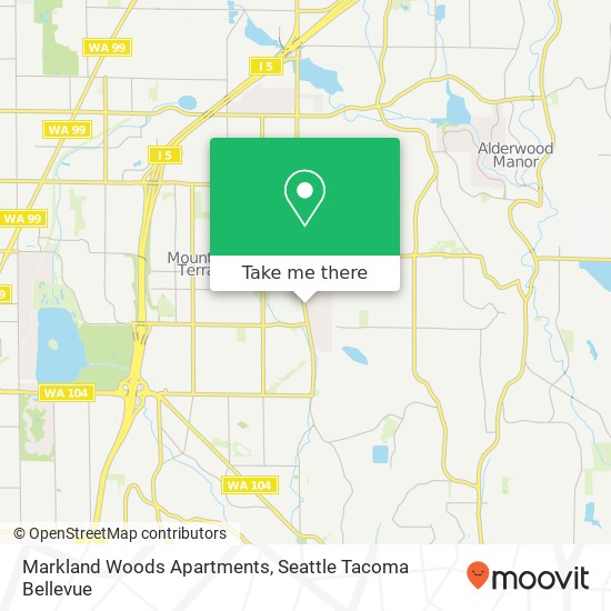 Mapa de Markland Woods Apartments