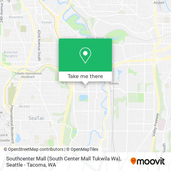 Southcenter Mall (South Center Mall Tukwila Wa) map