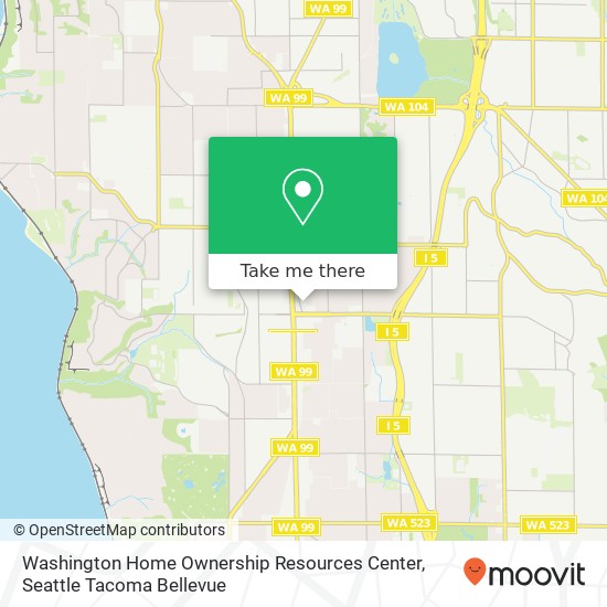 Mapa de Washington Home Ownership Resources Center