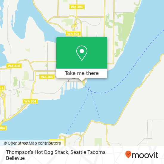 Thompson's Hot Dog Shack map