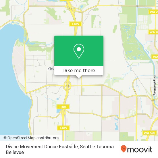 Divine Movement Dance Eastside map