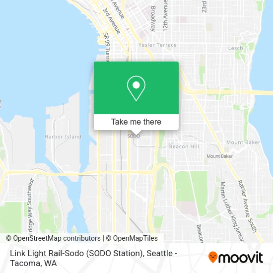 Link Light Rail-Sodo (SODO Station) map