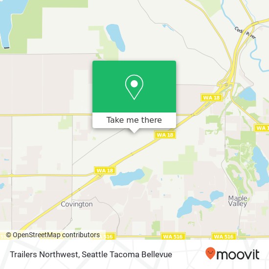 Trailers Northwest map