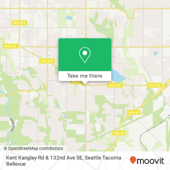 Mapa de Kent Kangley Rd & 132nd Ave SE