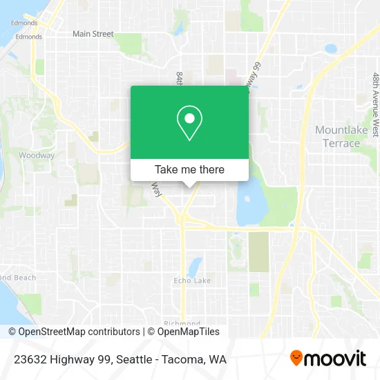 23632 Highway 99 map