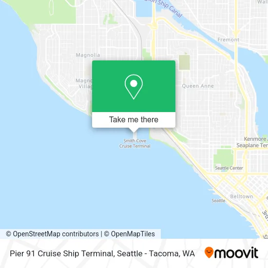 Pier 91 Cruise Ship Terminal map
