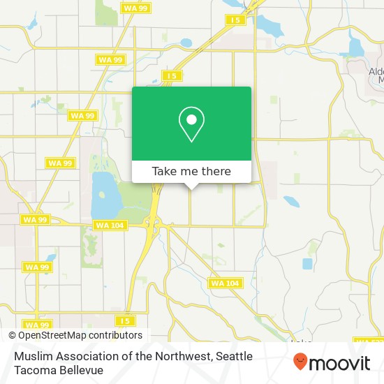 Muslim Association of the Northwest map
