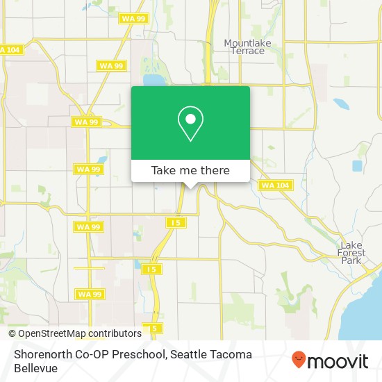 Shorenorth Co-OP Preschool map