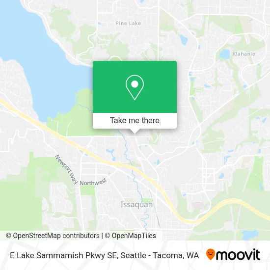 E Lake Sammamish Pkwy SE map