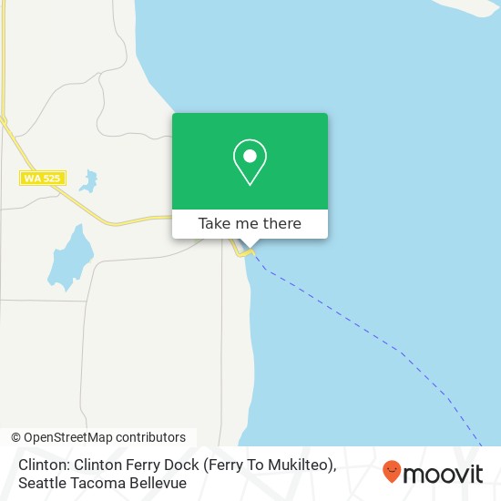 Mapa de Clinton: Clinton Ferry Dock (Ferry To Mukilteo)