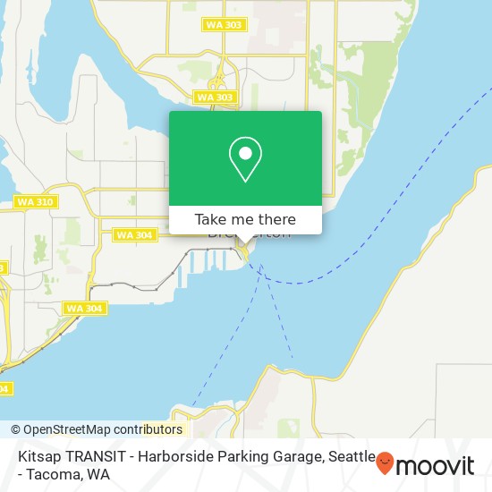 Kitsap TRANSIT - Harborside Parking Garage map