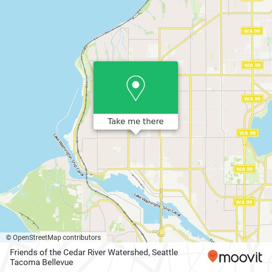 Mapa de Friends of the Cedar River Watershed