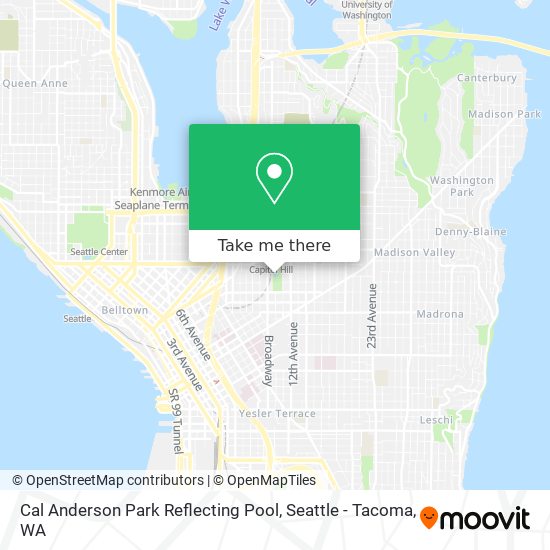 Mapa de Cal Anderson Park Reflecting Pool