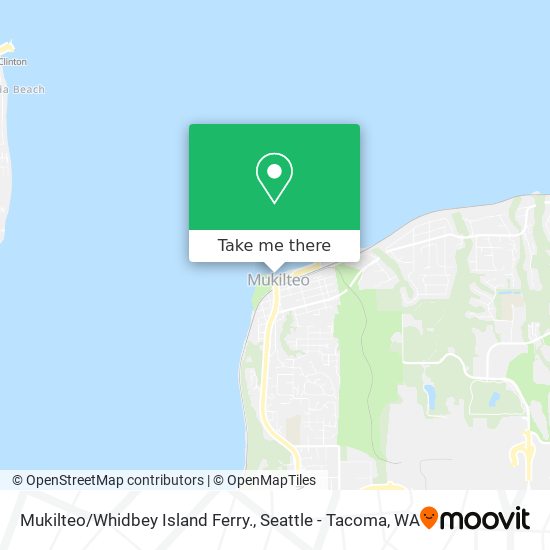 Mukilteo/Whidbey Island Ferry. map