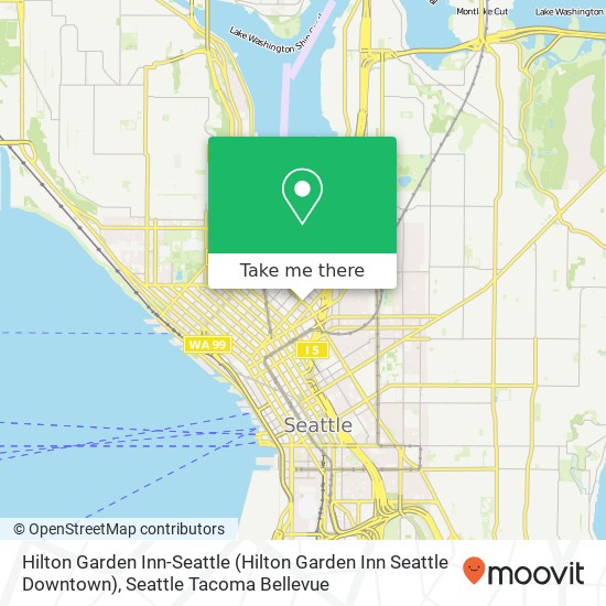 Hilton Garden Inn-Seattle map