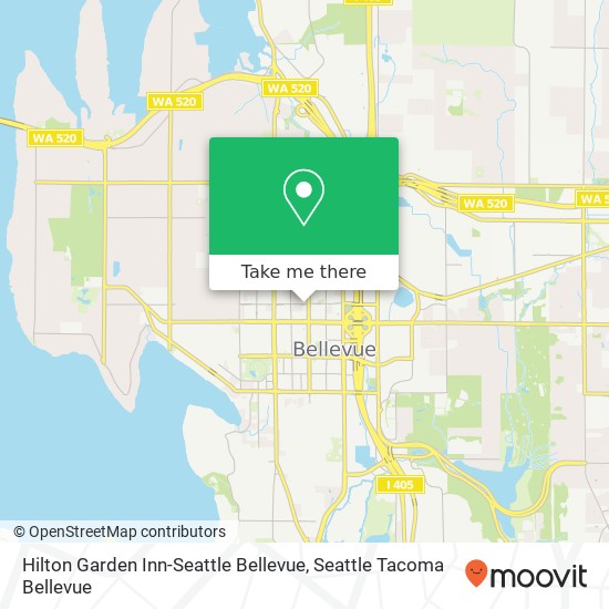 Mapa de Hilton Garden Inn-Seattle Bellevue