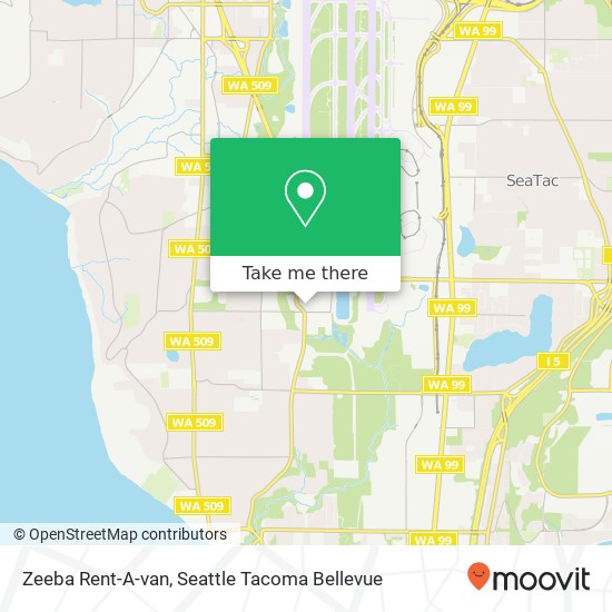 Zeeba Rent-A-van map