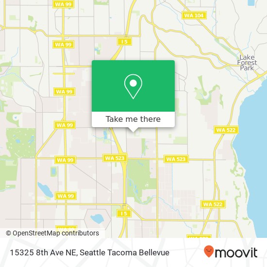 Mapa de 15325 8th Ave NE