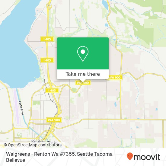 Mapa de Walgreens - Renton Wa #7355