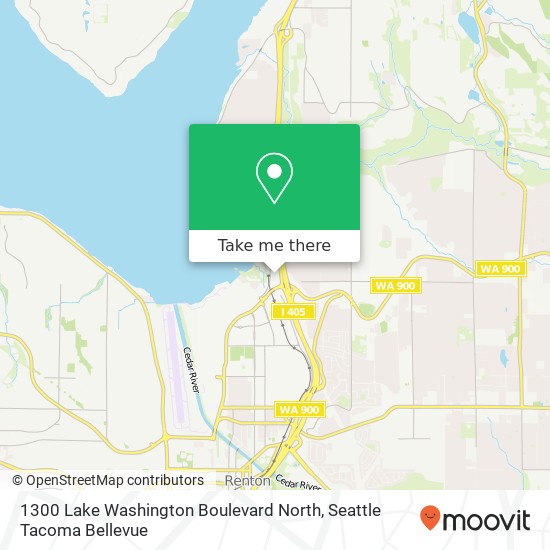 Mapa de 1300 Lake Washington Boulevard North