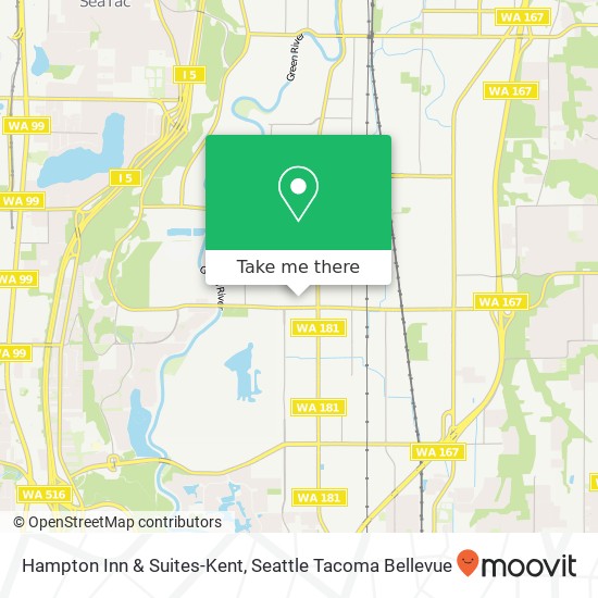 Hampton Inn & Suites-Kent map