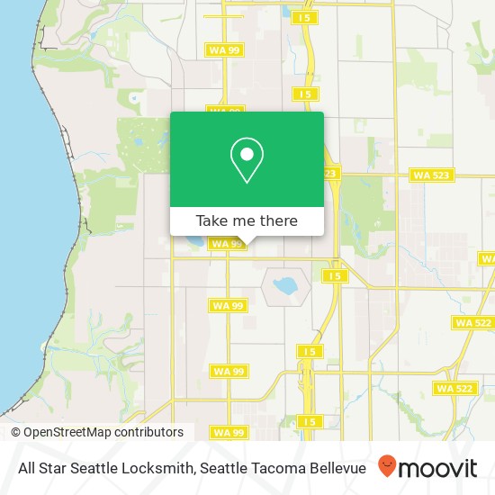 Mapa de All Star Seattle Locksmith