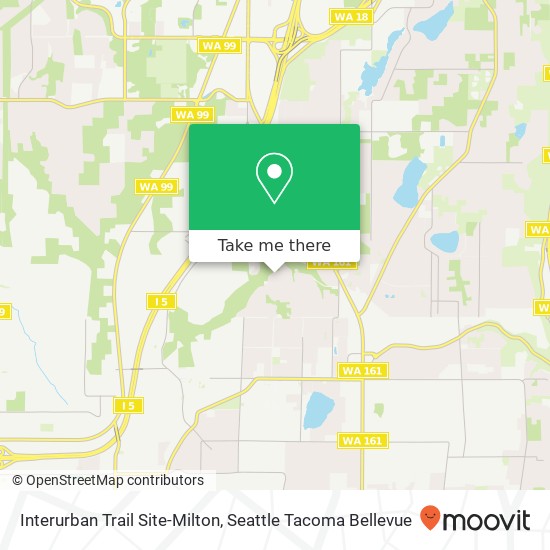 Mapa de Interurban Trail Site-Milton