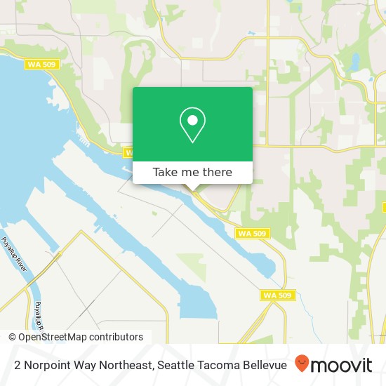 Mapa de 2 Norpoint Way Northeast