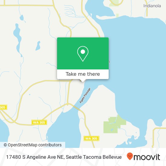 Mapa de 17480 S Angeline Ave NE