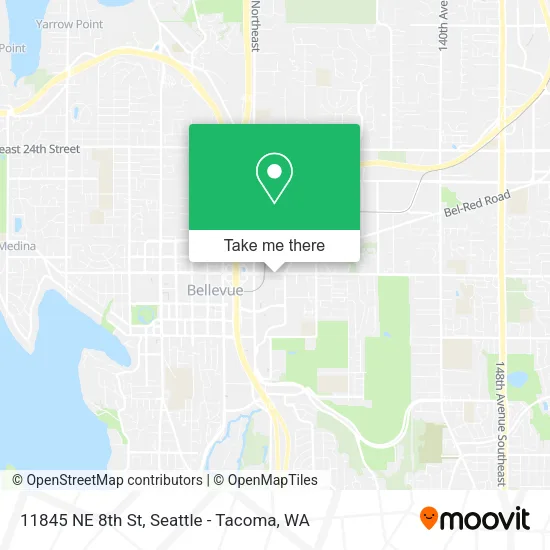 11845 NE 8th St map