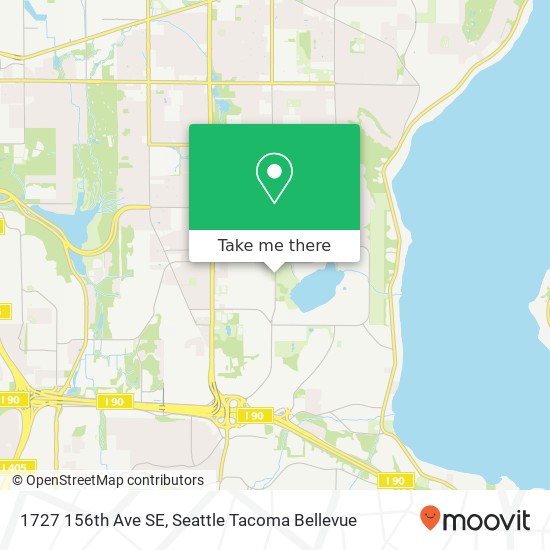 Mapa de 1727 156th Ave SE