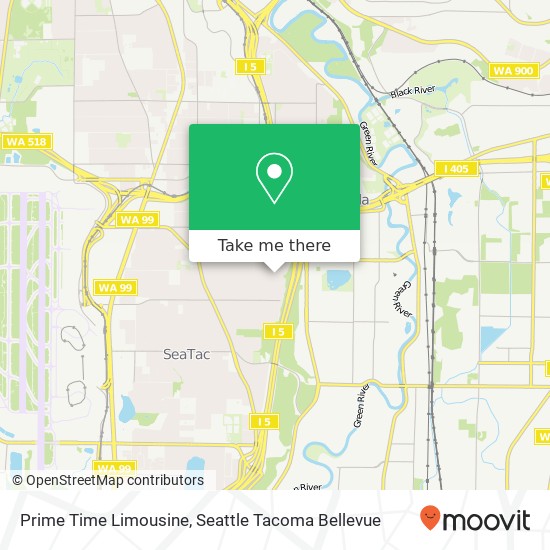 Prime Time Limousine map