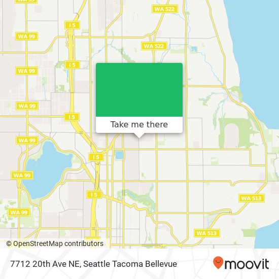 Mapa de 7712 20th Ave NE