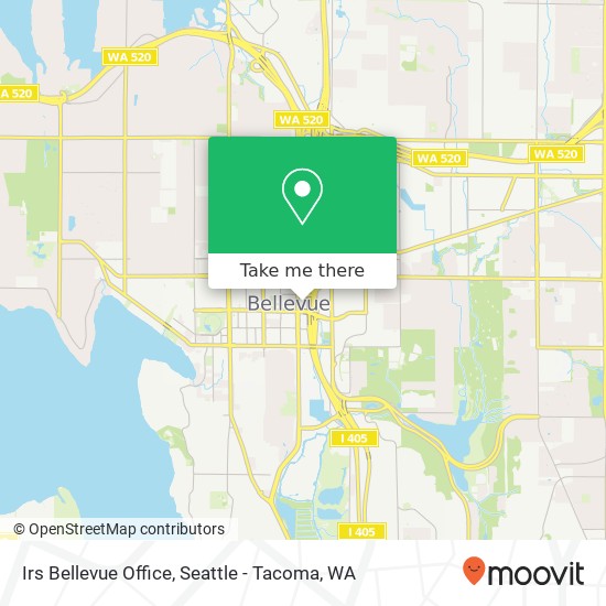 Irs Bellevue Office map