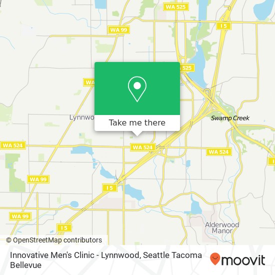 Mapa de Innovative Men's Clinic - Lynnwood