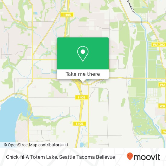 Mapa de Chick-fil-A Totem Lake