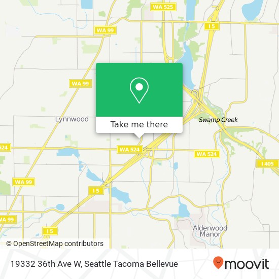 Mapa de 19332 36th Ave W